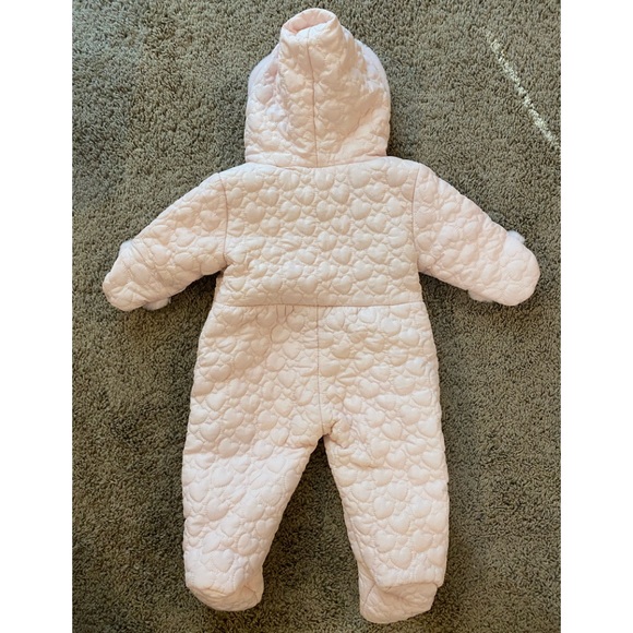 💓❄️Rothschild | faux fur heart plush snowsuit coveralls | 6-9M | EUC - Picture 2 of 6